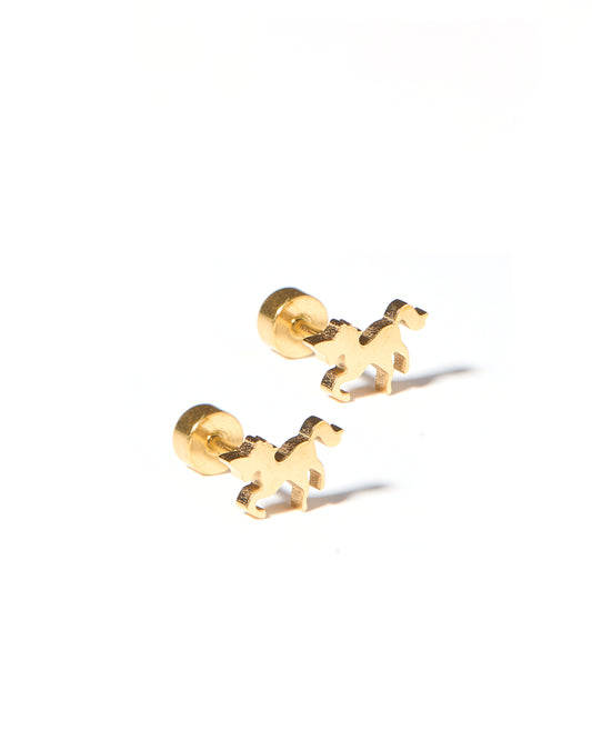 Screwback Stud Earrings - Unicorn
