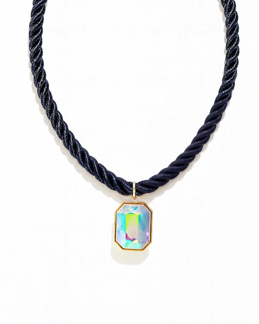 Necklace - Tailyn Rope Necklace - Navy (Preorder - Ships Sept 10)