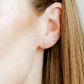 Screwback Stud Earrings - Texas Steer Silver
