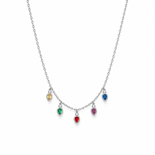 Necklace - Starla Light Silver