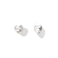 Screwback Stud Earrings Lux - Candy Heart - Clear