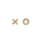 Screwback Stud Earrings - XO