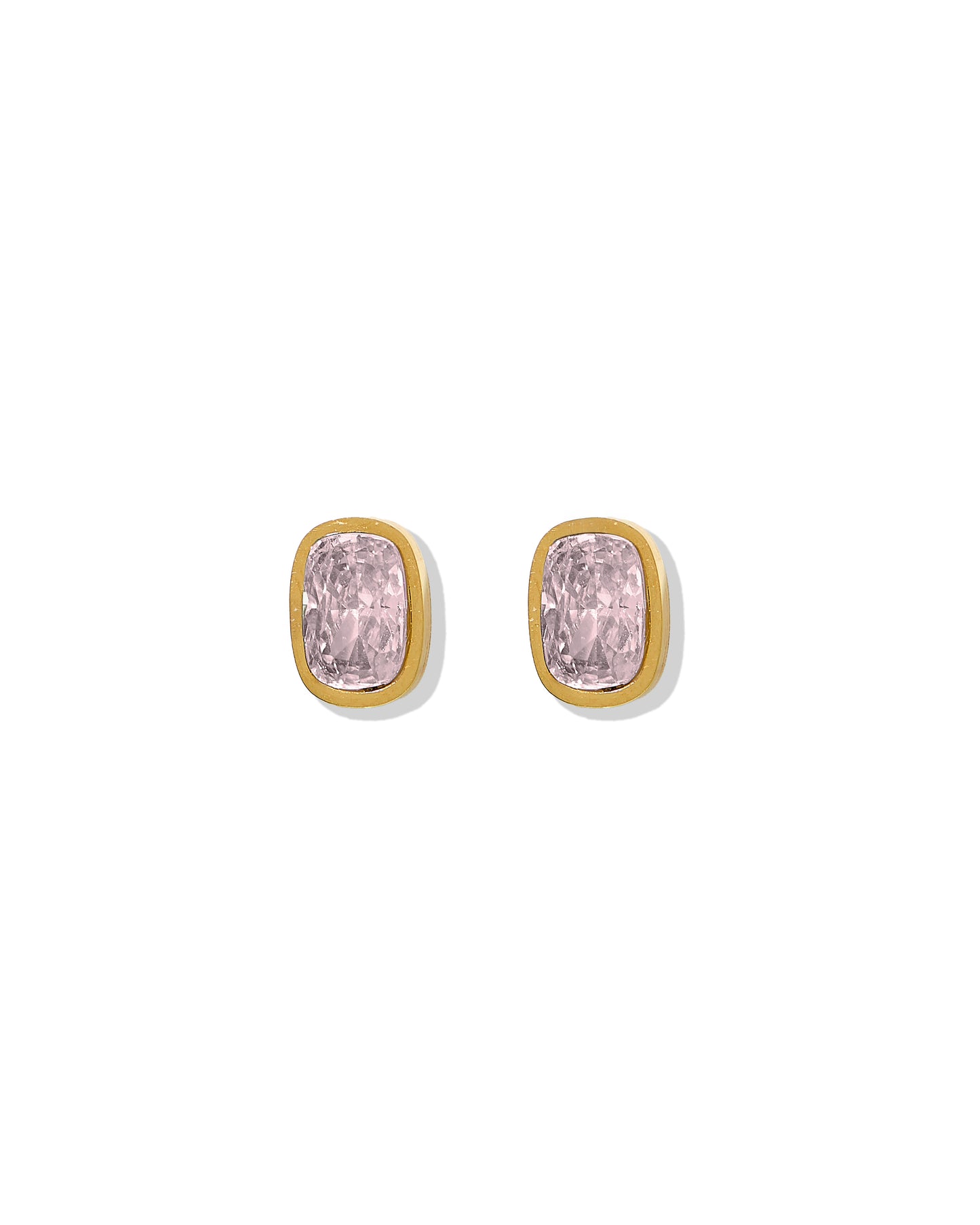 Screwback Stud Earrings - Kay Pink
