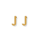 Screwback Stud Earrings - Initial J