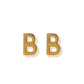 Screwback Stud Earrings - Initial B