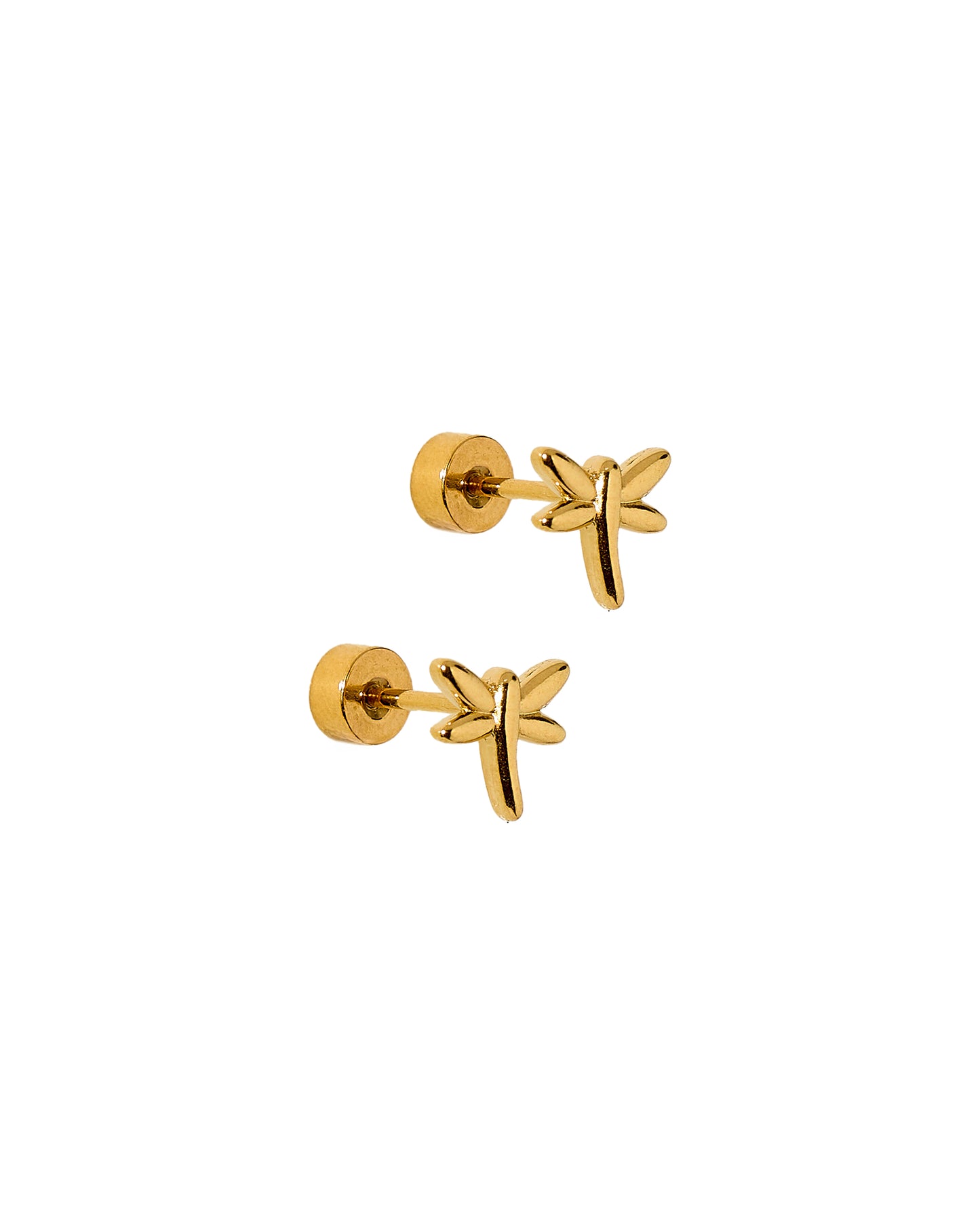 Screwback Stud Earrings - Dragonfly