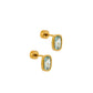 Screwback Stud Earrings - Kay Blue