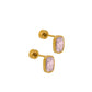 Screwback Stud Earrings - Kay Pink