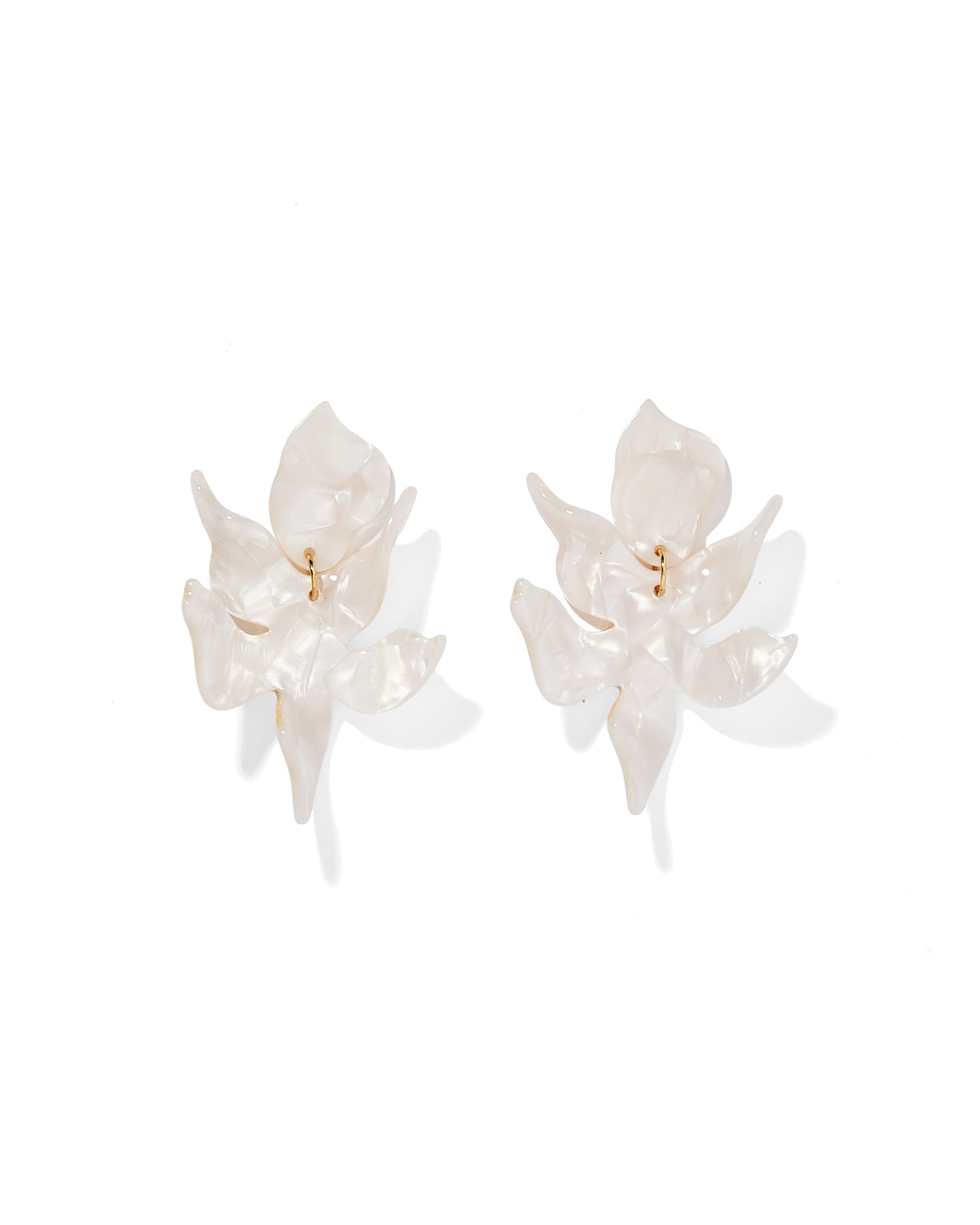 Flora Statement Earrings - Cloud Dancer