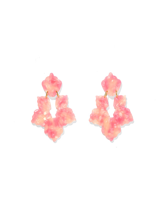 Michelle Statement Earrings - Pink Sugar