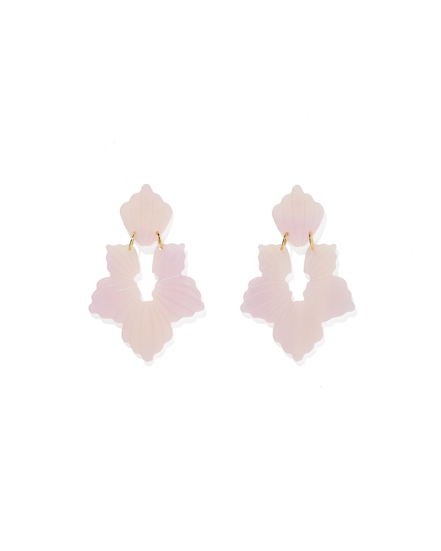 Michelle Statement Earrings - Moon Dust