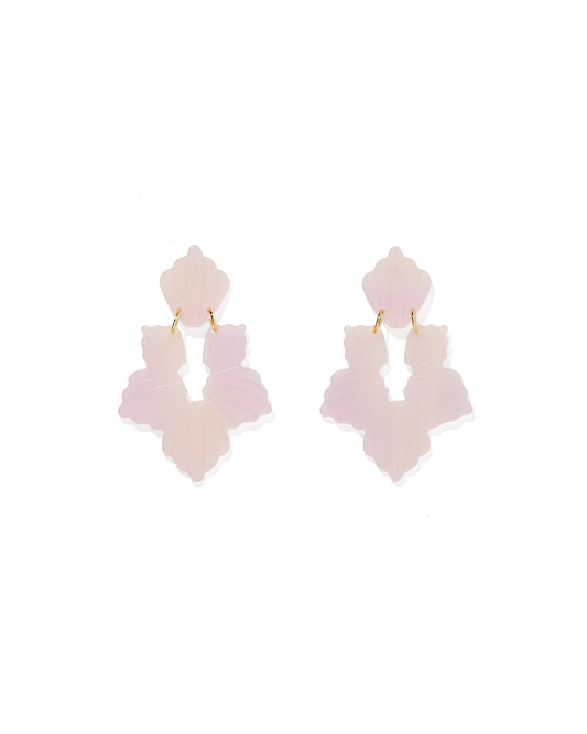 Michelle Statement Earrings - Moon Dust