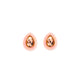 Olivia Statement Earrings Teardrop - Peach Bellini