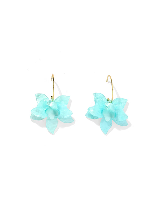 Rosalie Statement Earrings - Blue