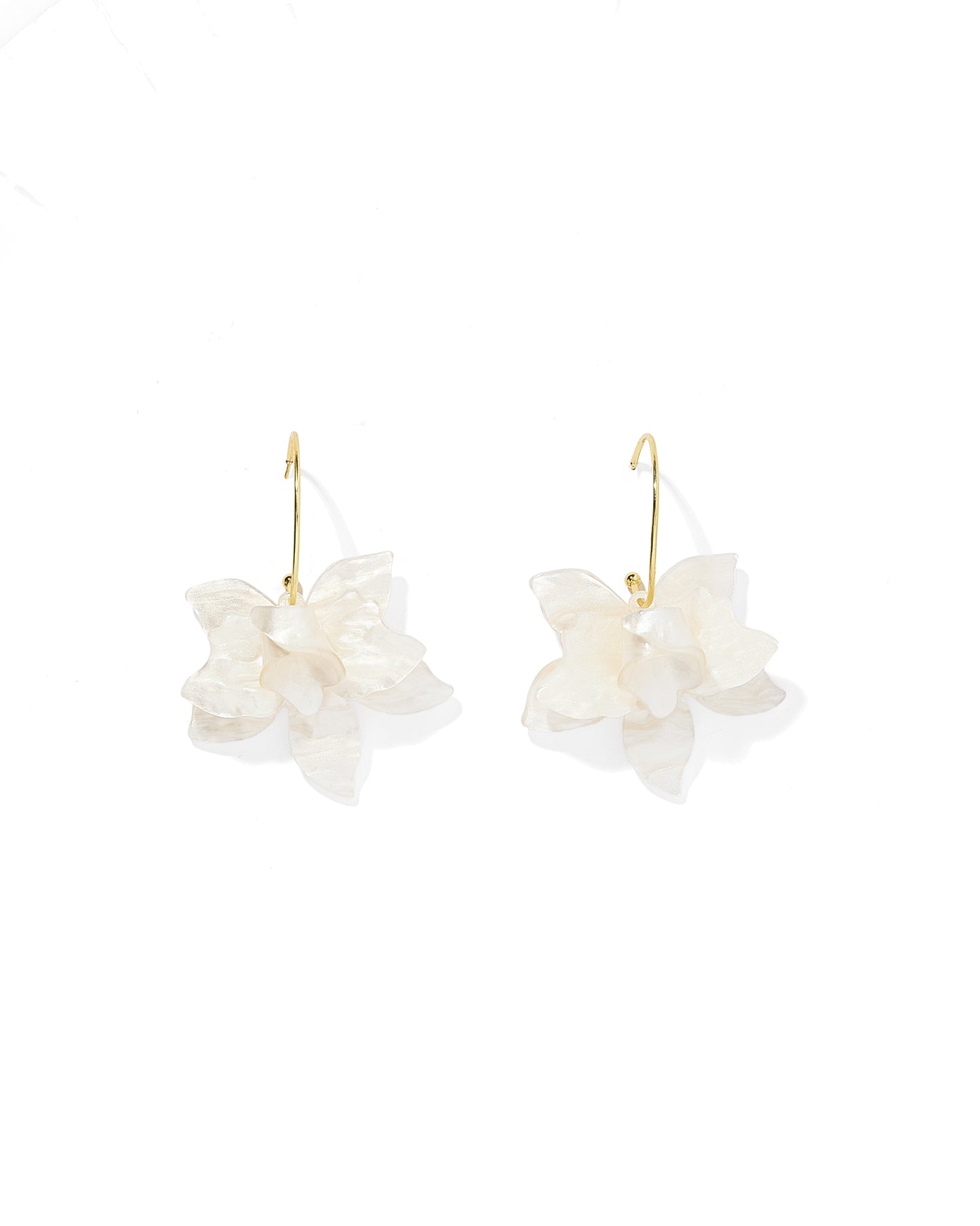 Rosalie Statement Earrings - White