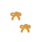 Screwback Stud Earrings - Sadie Bow Orange