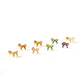 Screwback Stud Earrings - Sadie Bow Orange