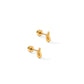 Screwback Stud Earrings - Emma Gold