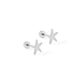 Screwback Stud Earrings - Starfish Silver