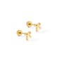 Screwback Stud Earrings - Ruby Bow