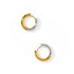 Huggie Earrings - Scarlett Hoop Two-Tone 12mm