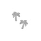 Screwback Stud Earrings - Palm Tree Silver