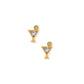 Screwback Stud Earrings - Martini