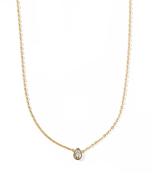 Necklace - Paloma Pear Drop Gold