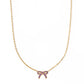 Necklace - Sadie Bow Purple