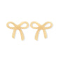 Kylie Bow Earrings - Latte