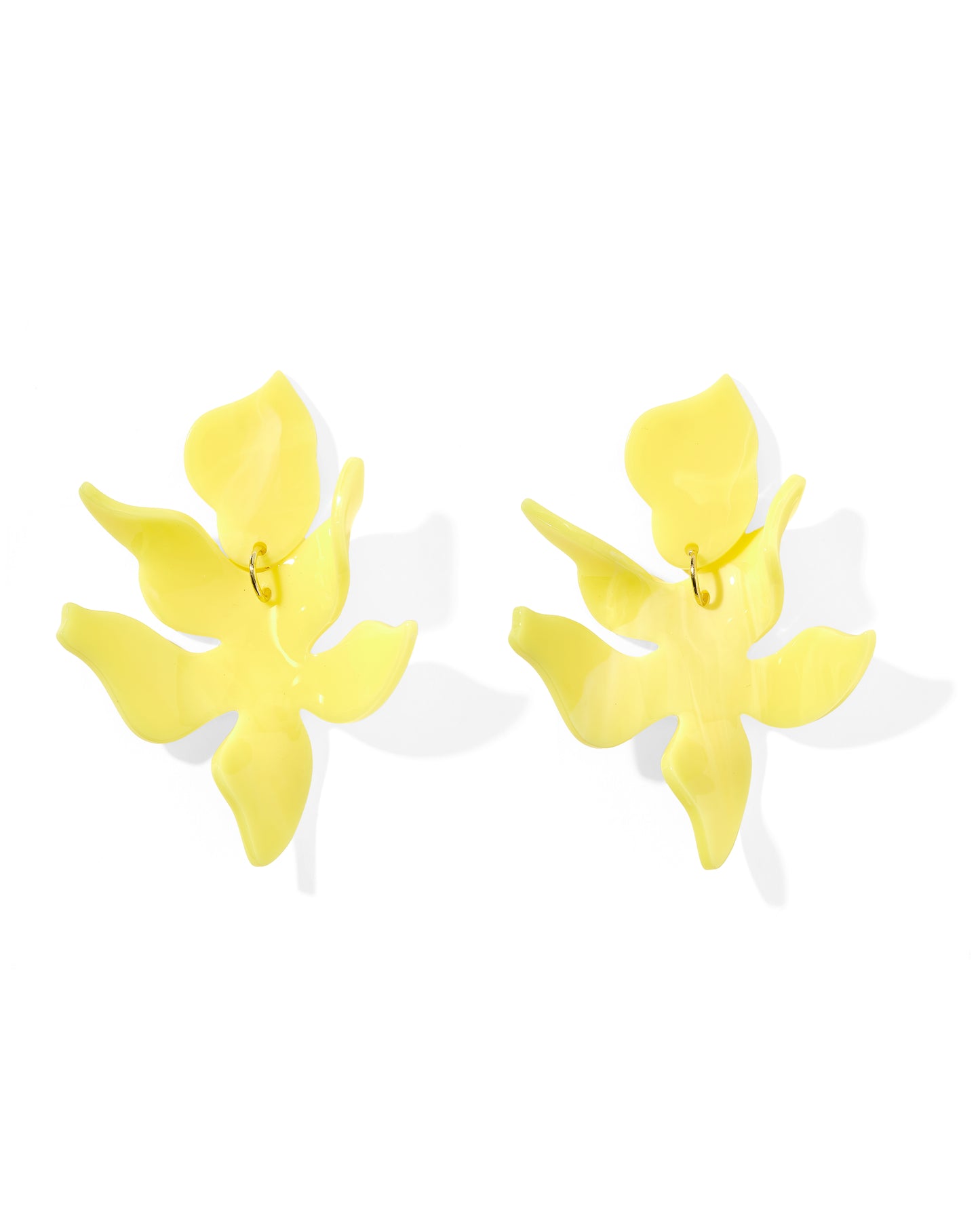 Flora Statement Earrings - Butter Yellow