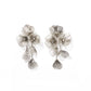 Audrey Flower Statement Earring - Silver