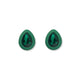 Eva Statement Earring - Green Pear
