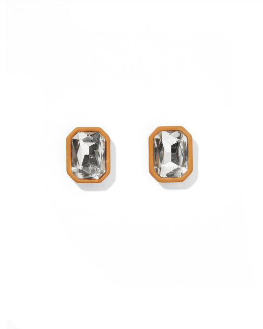 Eva Statement Earrings - Brown