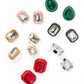 Eva Statement Earring - Red Rectangle