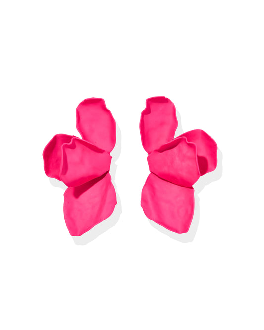 Eden Statement Earrings - Pink