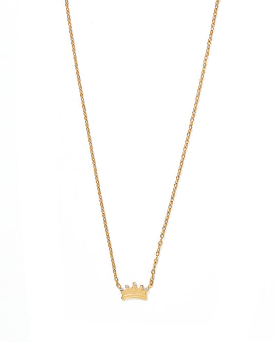 Necklace - Crown Gold