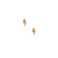 Screwback Stud Earrings - Micro Lightening Bolt