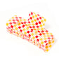 Hair Clip - Harper - Red and Gold Checkered