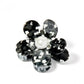 Hair Clip - Gigi - Pearl Center - Black and White