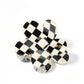 Hair Clip - Gigi - Black and White Checkered