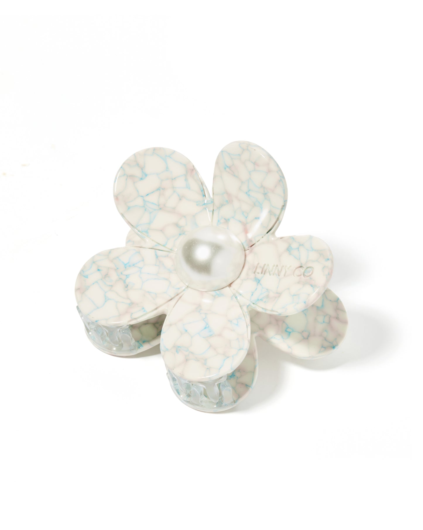 Hair Clip - Gigi - Pearl Center - Coral Seas