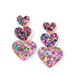 Penny - Pink Birthday Confetti - Earrings