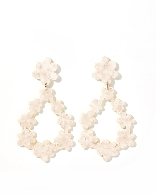 Bianca - White Shell - Earrings