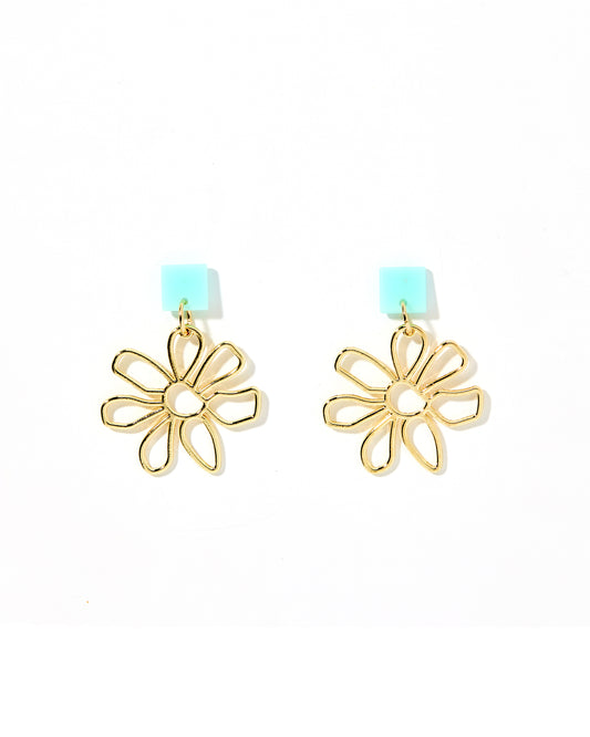 Daisy - Blue - Earrings