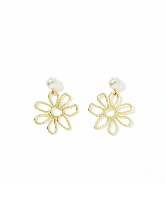 Daisy - Pearl - Earrings