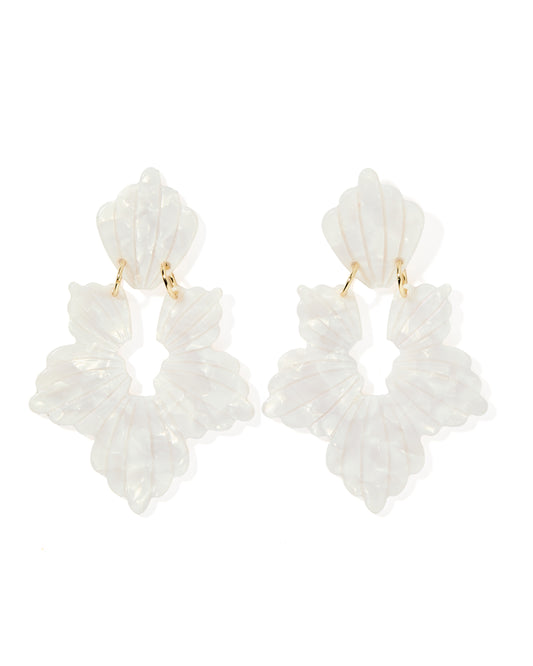 Michelle - Pearl White - Earrings