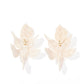 Flora - White Shell - Earrings