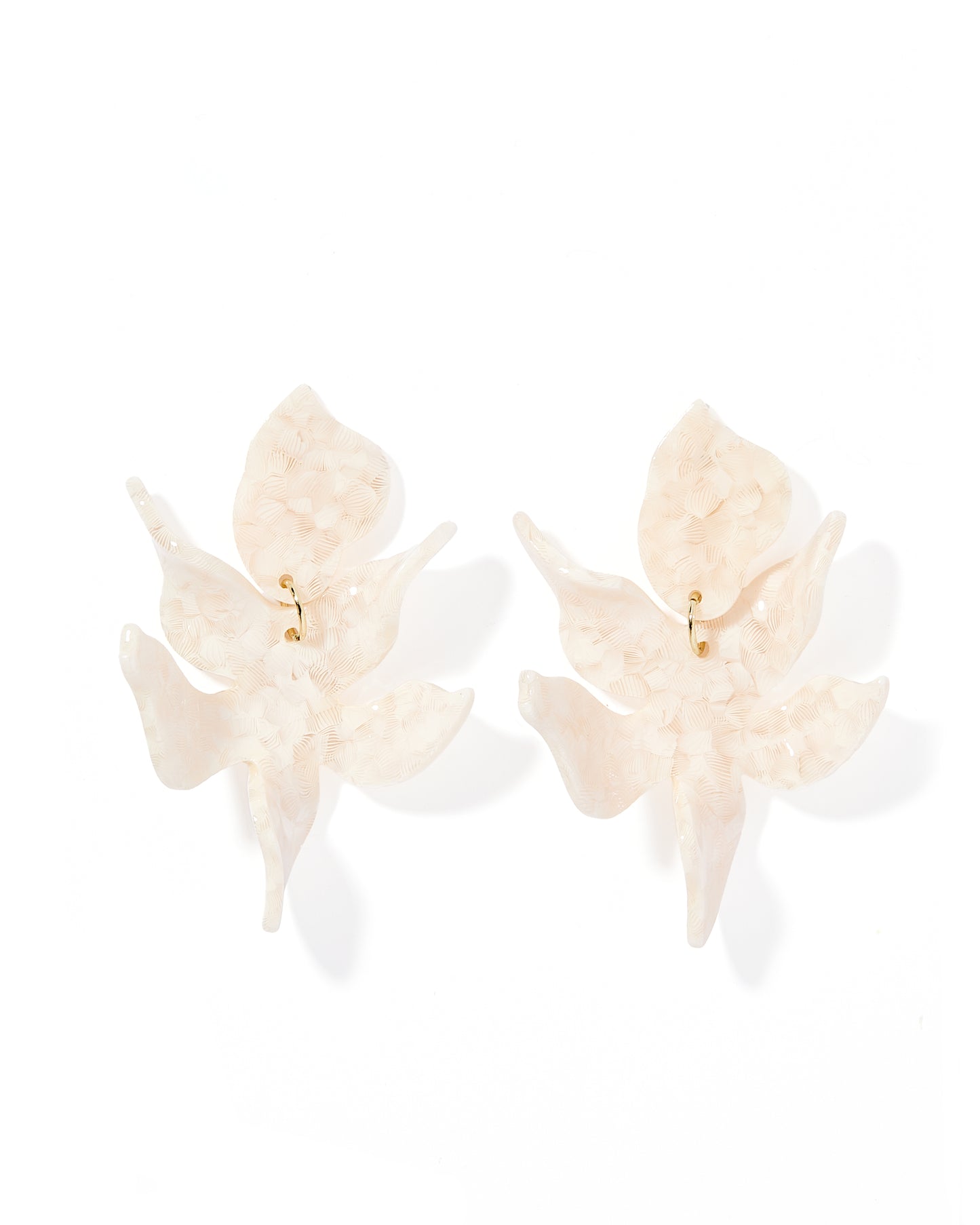 Flora - White Shell - Earrings