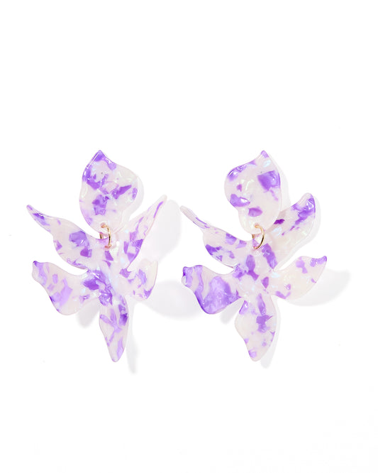 Flora - Purple Frost - Earrings